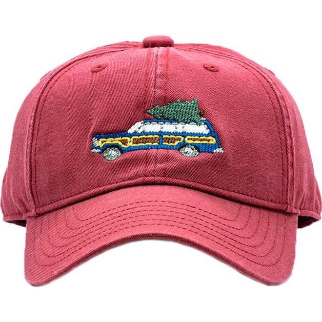 Holiday Wagoneer Baseball Hat, Weathered Red - Hats - 1