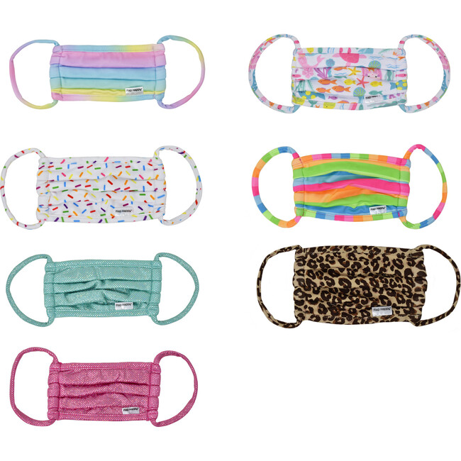 Kids Face Mask 7 Pack, Rainbow - Face Masks - 1