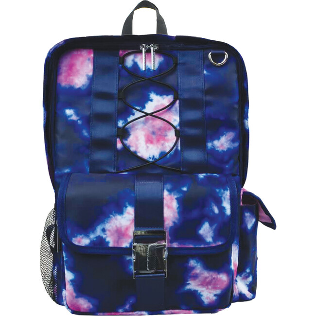 Indigo and Pink Tie Dye  Backpack - Backpacks - 1