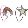 Rainbow Star & Star Emoji Thin Headband - Hair Accessories - 1 - thumbnail