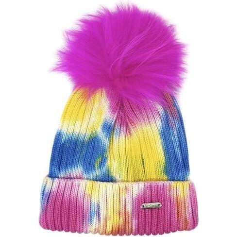 Neon Tie Dye Winter Hat - Hats - 1