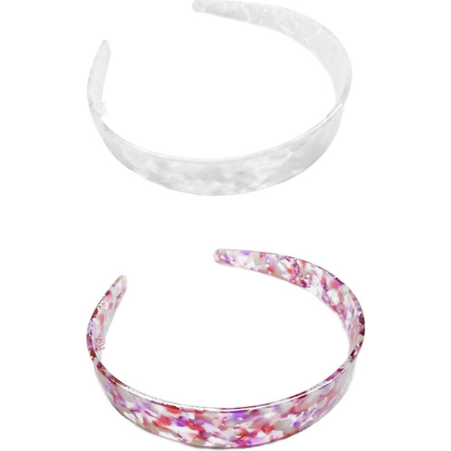 Pink Resin Headband Duo - Hair Accessories - 1