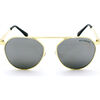 Cyrus Frame Sunglasses, Silver and Gold - Sunglasses - 1 - thumbnail