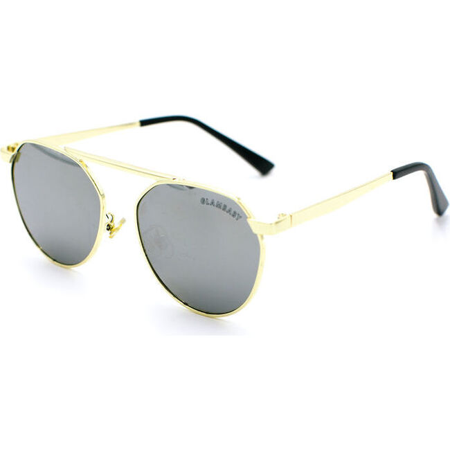 Cyrus Frame Sunglasses, Silver and Gold - Sunglasses - 2