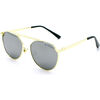 Cyrus Frame Sunglasses, Silver and Gold - Sunglasses - 2