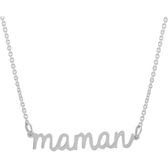 Silver "Maman" Necklace - Necklaces - 1