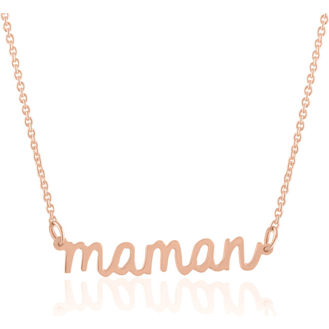 14KT Rose Gold "Maman" Necklace - Necklaces - 1