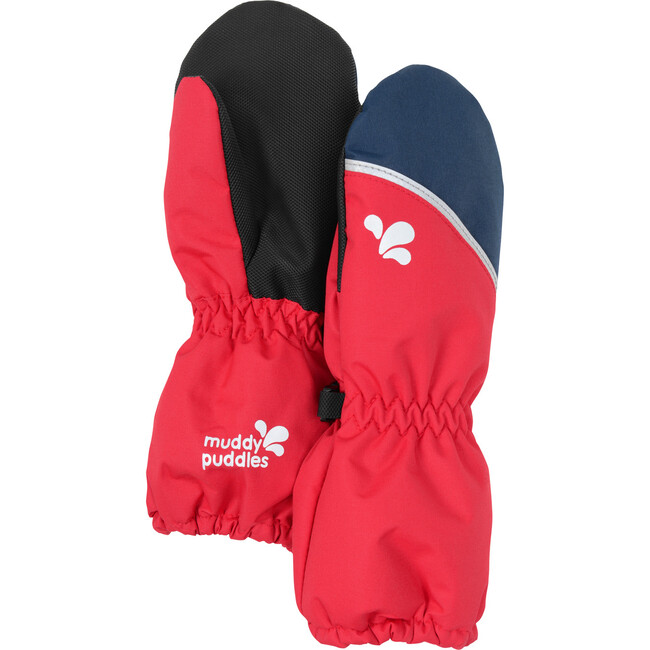 Blizzard Ski Mittens, Navy and Red - Gloves - 1
