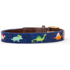 Roar! Dinosaur Needlepoint Belt, Blue - Belts - 2