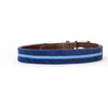 Classic Blue Stripe Needlepoint Belt, Blue - Belts - 2