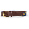 Roar! Dinosaur Needlepoint Belt, Blue - Belts - 3