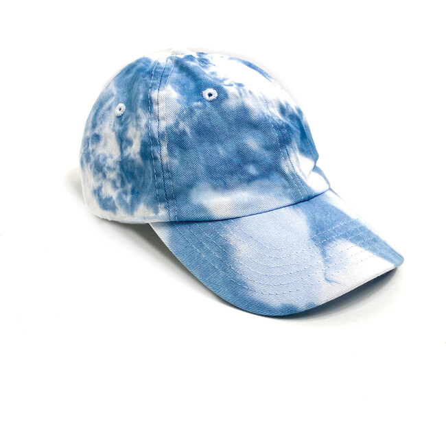 Tie Dye Cap, Blue - Hats - 1