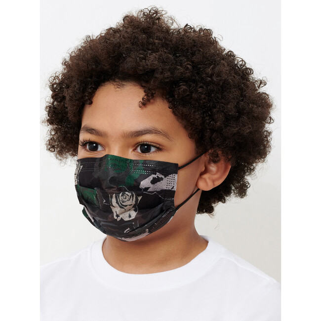 Kids Rose Camo Face Masks, 10 Pack - Face Masks - 4