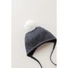 Charcoal Pom Bonnet - Hats - 4