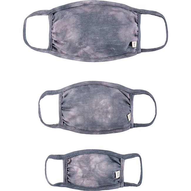 Adult Child & Mini Mask Set, Cloud Tie Dye - Face Masks - 1