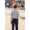 Roar! Dinosaur Needlepoint Belt, Blue - Belts - 6