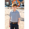 Roar! Dinosaur Needlepoint Belt, Blue - Belts - 7