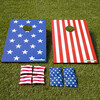 Stars & Stripes Wooden Cornhole Set - Pool Floats - 2