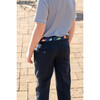 Roar! Dinosaur Needlepoint Belt, Blue - Belts - 8