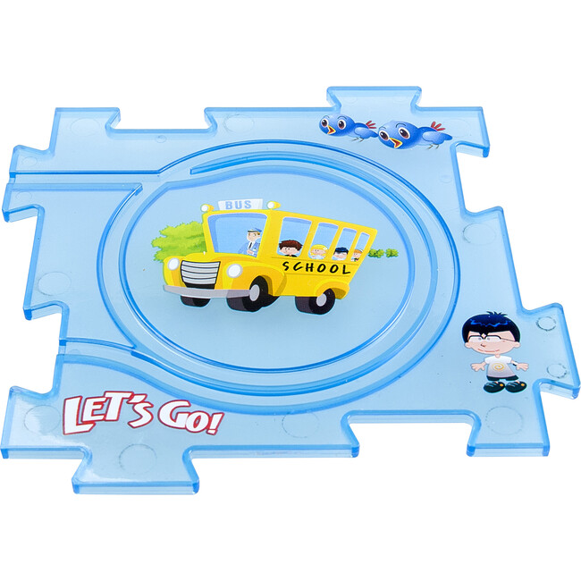 Neon Glow-In-The-Dark Puzzle Track, City Series - Transportation - 2