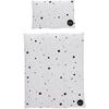 Doll Bedding, Black/White Dot - Dollhouses - 1 - thumbnail
