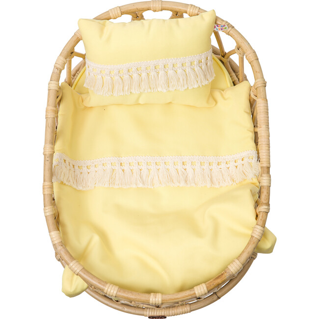 Doll Crib Duvet & Pillow Set, Yellow