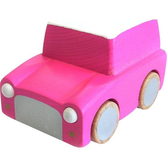 Kuruma Pull-Back Car, Pink - Transportation - 1