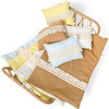 Doll Crib Duvet & Pillow Set, Clay - Dollhouses - 5