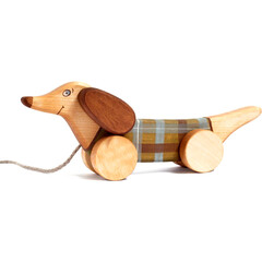 Baby Products Online - Towo wooden pull dog with shape sorter