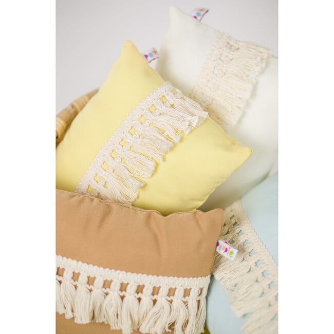 Doll Crib Duvet & Pillow Set, Yellow - Dollhouses - 8