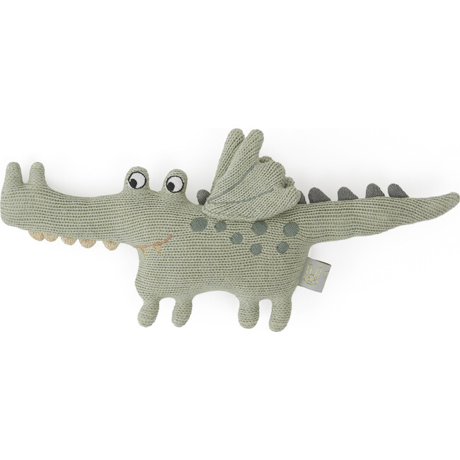 Baby Yoshi Crocodile Rattle, Green - Rattles - 1