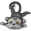 Handmade Kantha Stitched Bedtime Buddy, Mani the Monkey - Plush - 1 - thumbnail