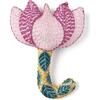 Handmade Kantha Stitched Bedtime Buddy, Lotus - Plush - 1 - thumbnail