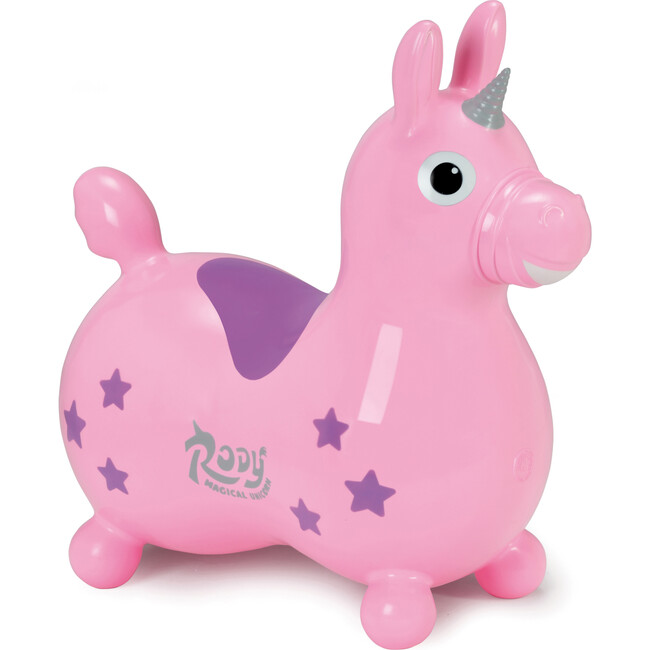 Rody Magical Unicorn with Pump, Pink - Ride-On - 1