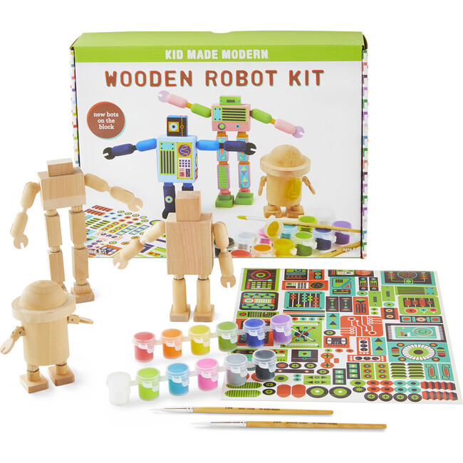 Wooden Robots Kit - Arts & Crafts - 1