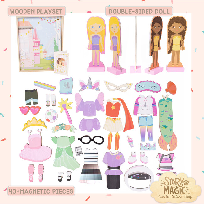 Wooden Dress Up Dolls - Story Magic Arts & Crafts | Maisonette