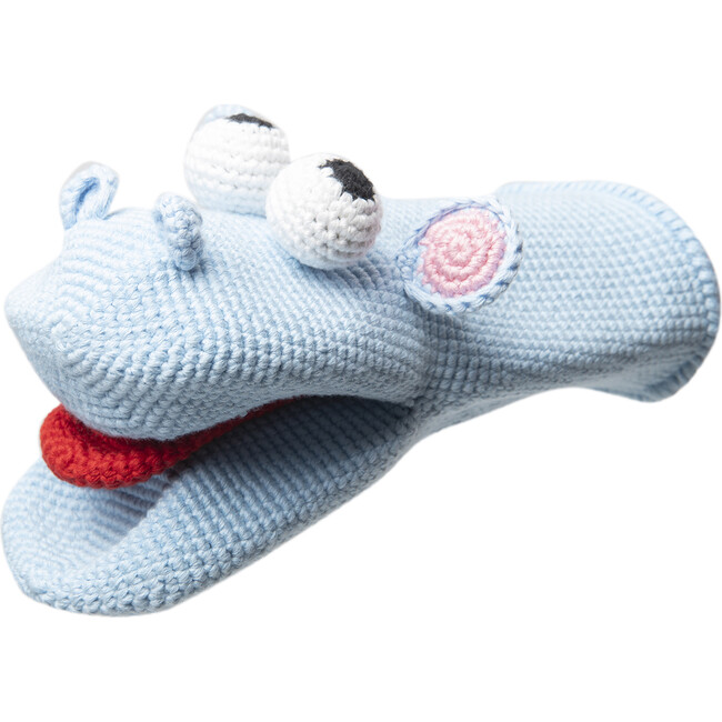 Hippo Organic Knit Hand Puppet - Role Play Toys - 1