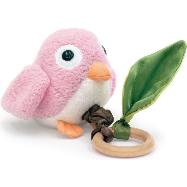 Crawling Birdie Teething Toy, Pink Birdy - Rattles - 1