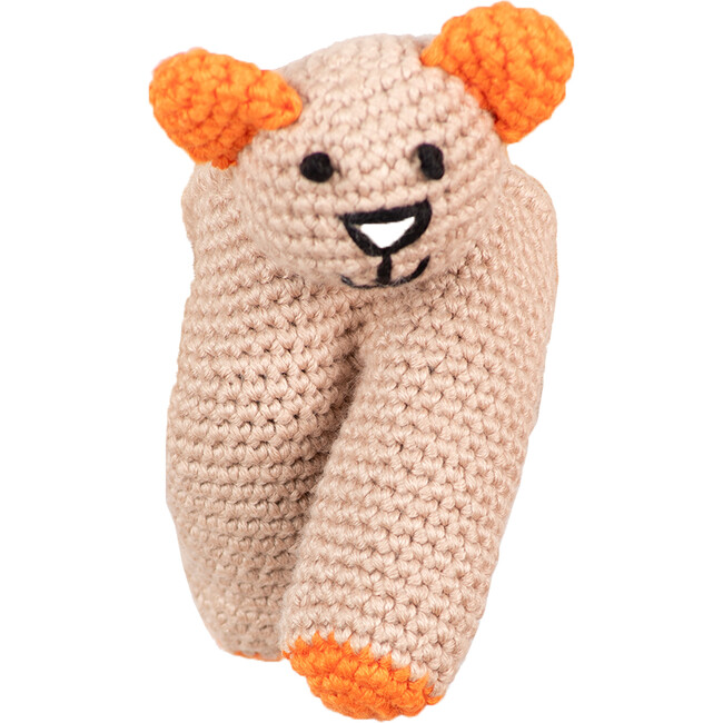 Bear Organic Knit Finger Puppet, Set of 2