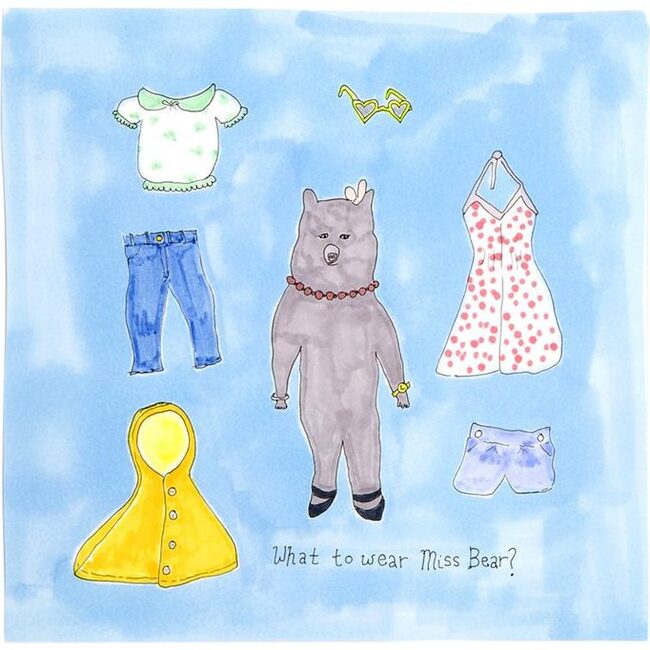 What to Wear Miss Bear?, 8" x 8"