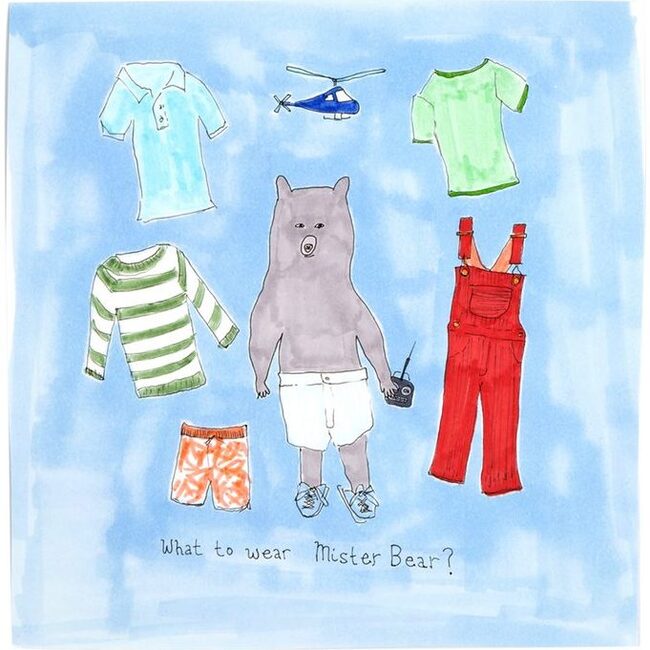 What to Wear Mr. Bear?, 8" x 8"