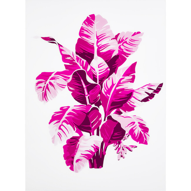 Shades of Pink Palm on Acrylic by Nathan Turner, Small