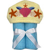 Mermaid Hooded Towel, Blue - Towels - 1 - thumbnail