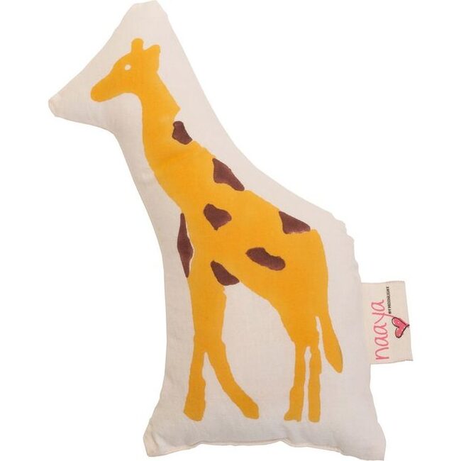 Yellow Giraffe Small Cushion