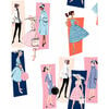 Barbie Mod Shapes Removable Wallpaper, Navy/Pink - Wallpaper - 1 - thumbnail