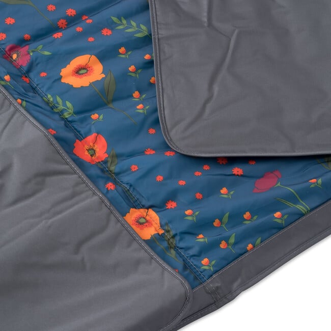 Indoor/Outdoor Blanket, Midnight Poppy - Blankets - 3