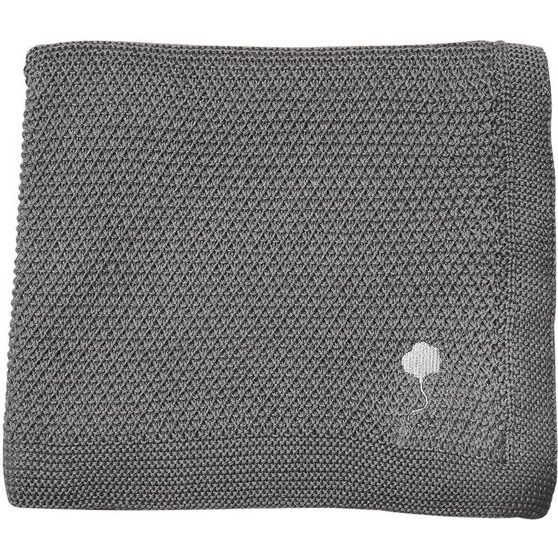 The Maeve Blanket in Cotton, Cumulus Grey - Blankets - 1