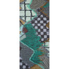 Upward Sweepable Shag Floormat, Cyan - Rugs - 3