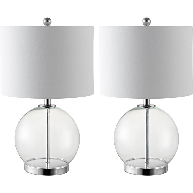 Set of 2 Lonni Table Lamps, Clear
