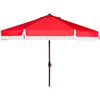 Fabia Fringed Patio Umbrella, Red - Umbrellas - 1 - thumbnail